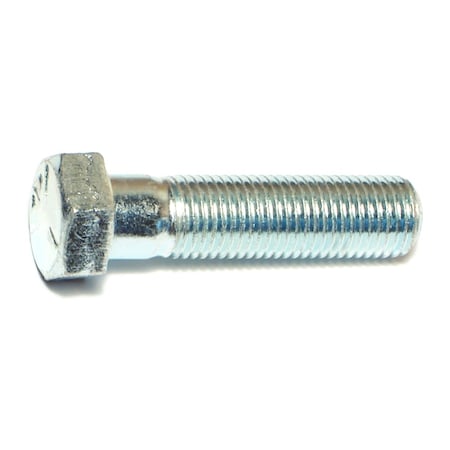 Midwest Fastener Grade 5, 7/16"-20 Hex Head Cap Screw, Zinc Plated Steel, 1-3/4 in L, 50 PK 00522